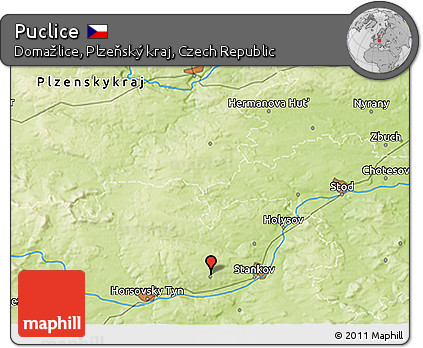 Physical 3D Map of Puclice