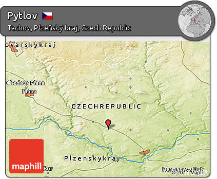 Physical 3D Map of Pytlov