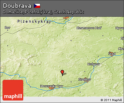 Physical 3D Map of Doubrava