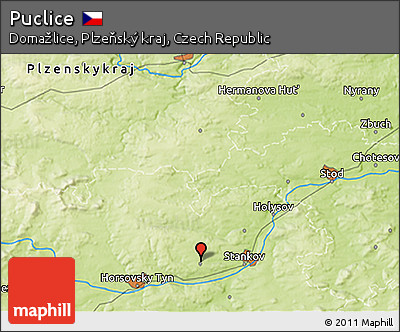 Physical 3D Map of Puclice