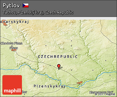 Physical 3D Map of Pytlov