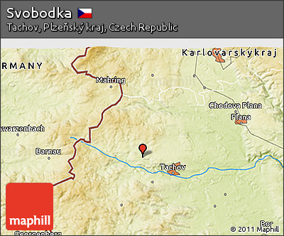 Physical 3D Map of Svobodka