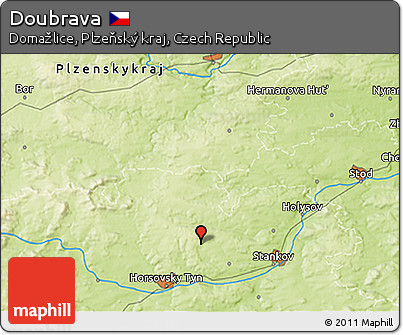 Physical 3D Map of Doubrava
