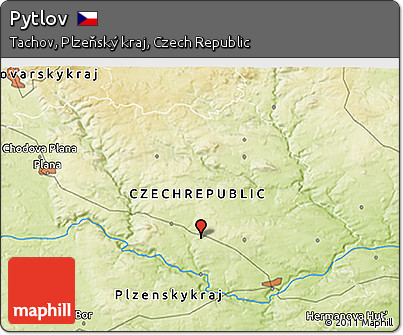 Physical 3D Map of Pytlov