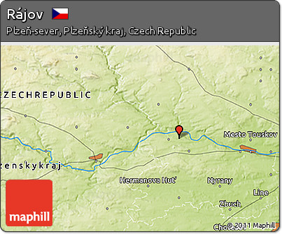 Physical 3D Map of Rájov