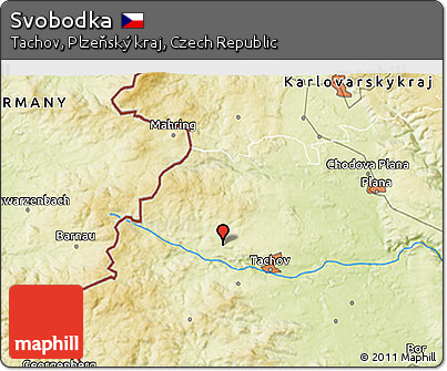 Physical 3D Map of Svobodka