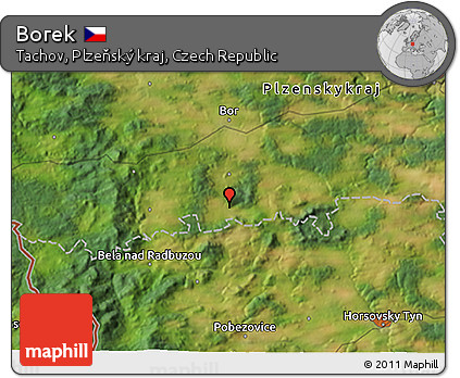 Satellite 3D Map of Borek