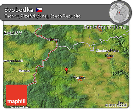 Satellite 3D Map of Svobodka