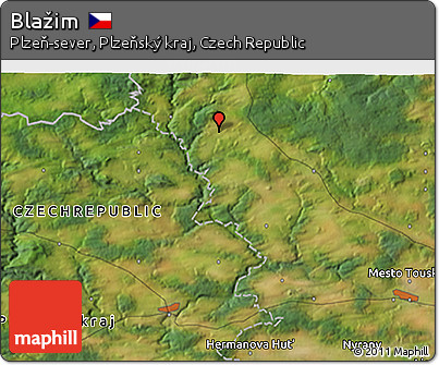 Satellite 3D Map of Blažim
