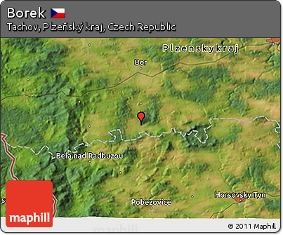 Satellite 3D Map of Borek