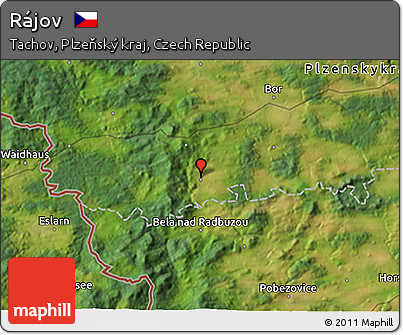 Satellite 3D Map of Rájov
