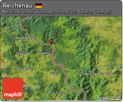 Satellite 3D Map of Reichenau