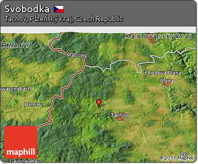 Satellite 3D Map of Svobodka