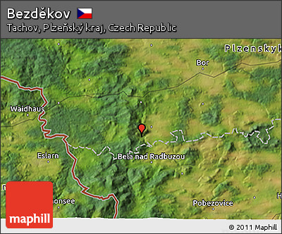 Satellite 3D Map of Bezděkov