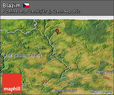 Satellite 3D Map of Blažim