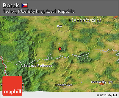 Satellite 3D Map of Borek