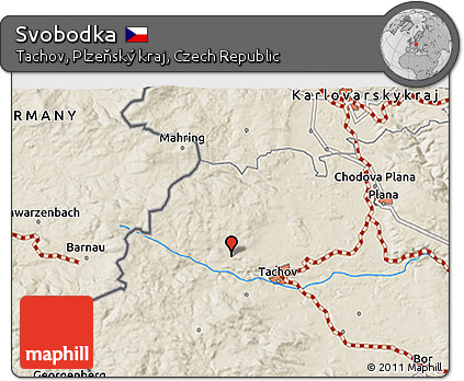 Shaded Relief 3D Map of Svobodka