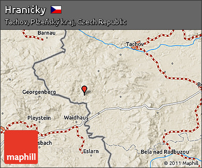 Shaded Relief 3D Map of Hraničky