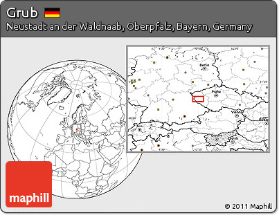 Blank Location Map of Grub
