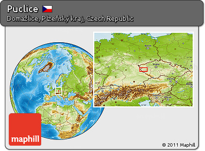 Physical Location Map of Puclice