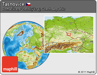 Physical Location Map of Tasnovice