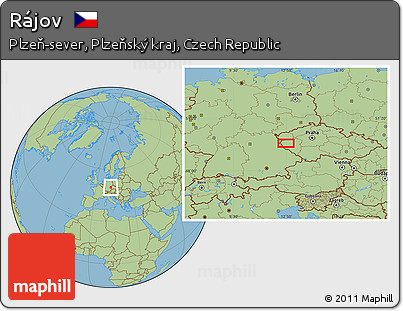 Savanna Style Location Map of Rájov
