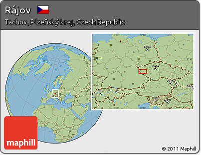 Savanna Style Location Map of Rájov