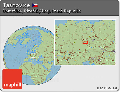 Savanna Style Location Map of Tasnovice