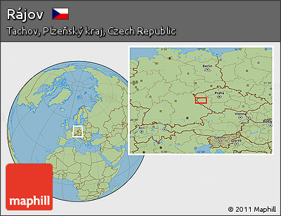 Savanna Style Location Map of Rájov