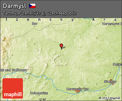 Physical Map of Darmyšl