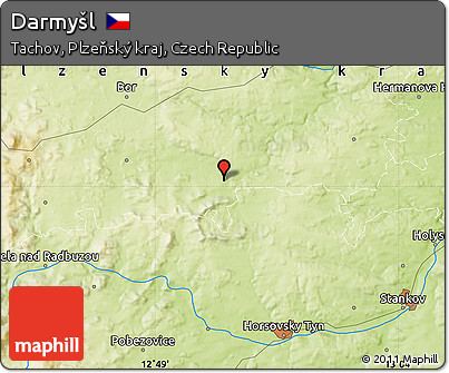 Physical Map of Darmyšl