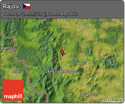 Satellite Map of Rájov