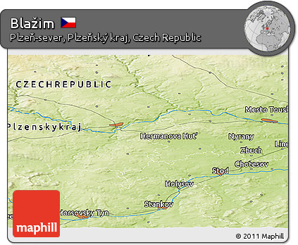 Physical Panoramic Map of Blažim
