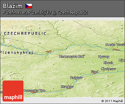 Physical Panoramic Map of Blažim