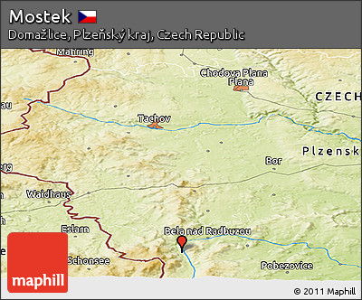 Physical Panoramic Map of Mostek