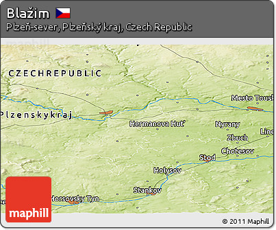 Physical Panoramic Map of Blažim