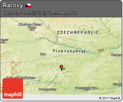 Physical Panoramic Map of Racovy