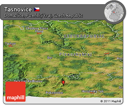 Satellite Panoramic Map of Tasnovice
