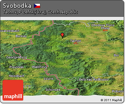 Satellite Panoramic Map of Svobodka