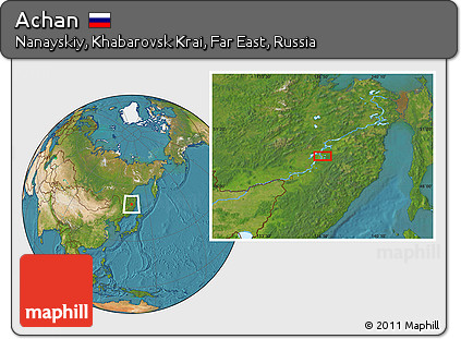 Satellite Location Map of Achan