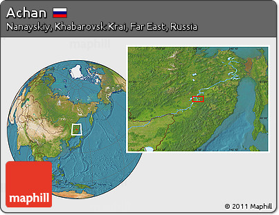 Satellite Location Map of Achan