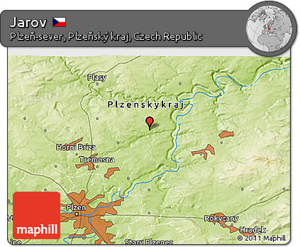 Physical 3D Map of Jarov