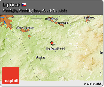 Physical 3D Map of Lipnice