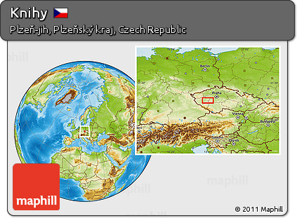 Physical Location Map of Knihy