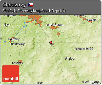 Physical Map of Chouzovy