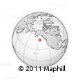 Outline Map of the Area around 49° 43' 37" N, 143° 34' 29" W, rectangular outline