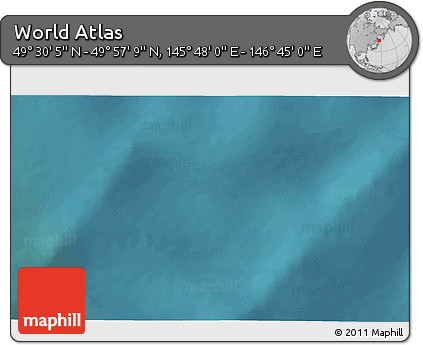 Satellite 3D Map of the Area around 49° 43' 37" N, 146° 16' 30" E