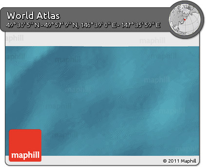 Satellite 3D Map of the Area around 49° 43' 37" N, 147° 7' 30" E