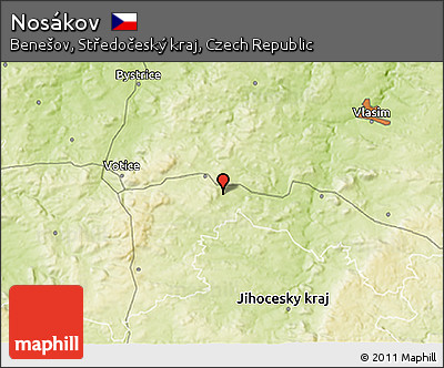Physical 3D Map of Nosákov