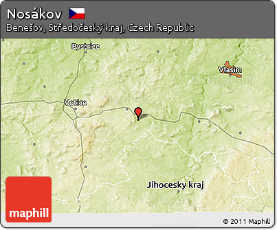 Physical 3D Map of Nosákov